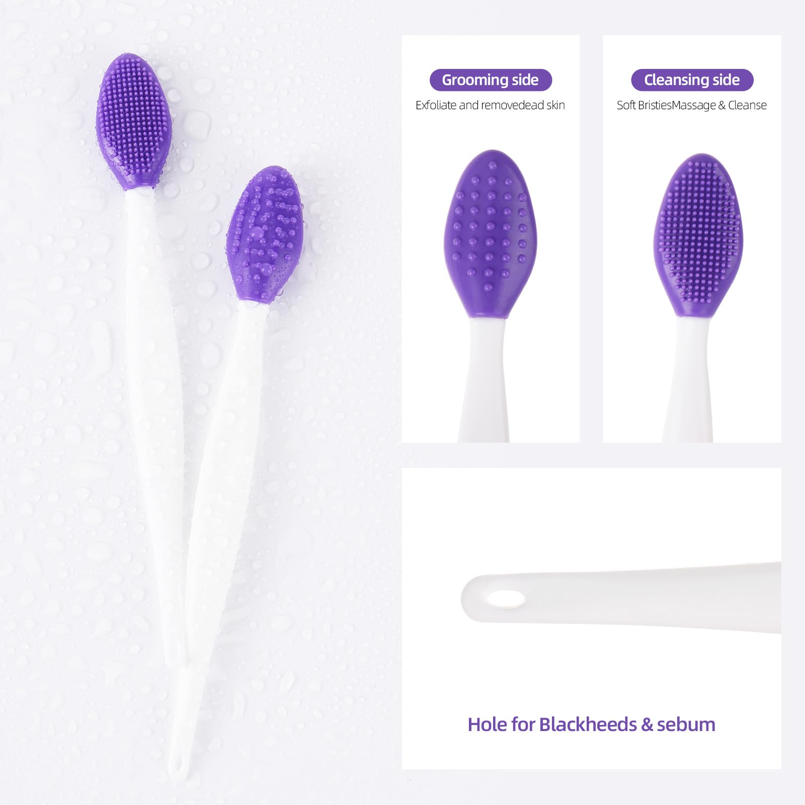 Tbestmax brocha exfoliante labial silicona suave para cuidado diario