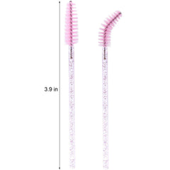 Tbestmax cepillo flexible rosa facilita aplicar en ángulos variados para pestañas y cejas.