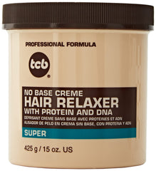 TCB No Base Creme Relaxer botella de 15 oz para un peinado suave y definido