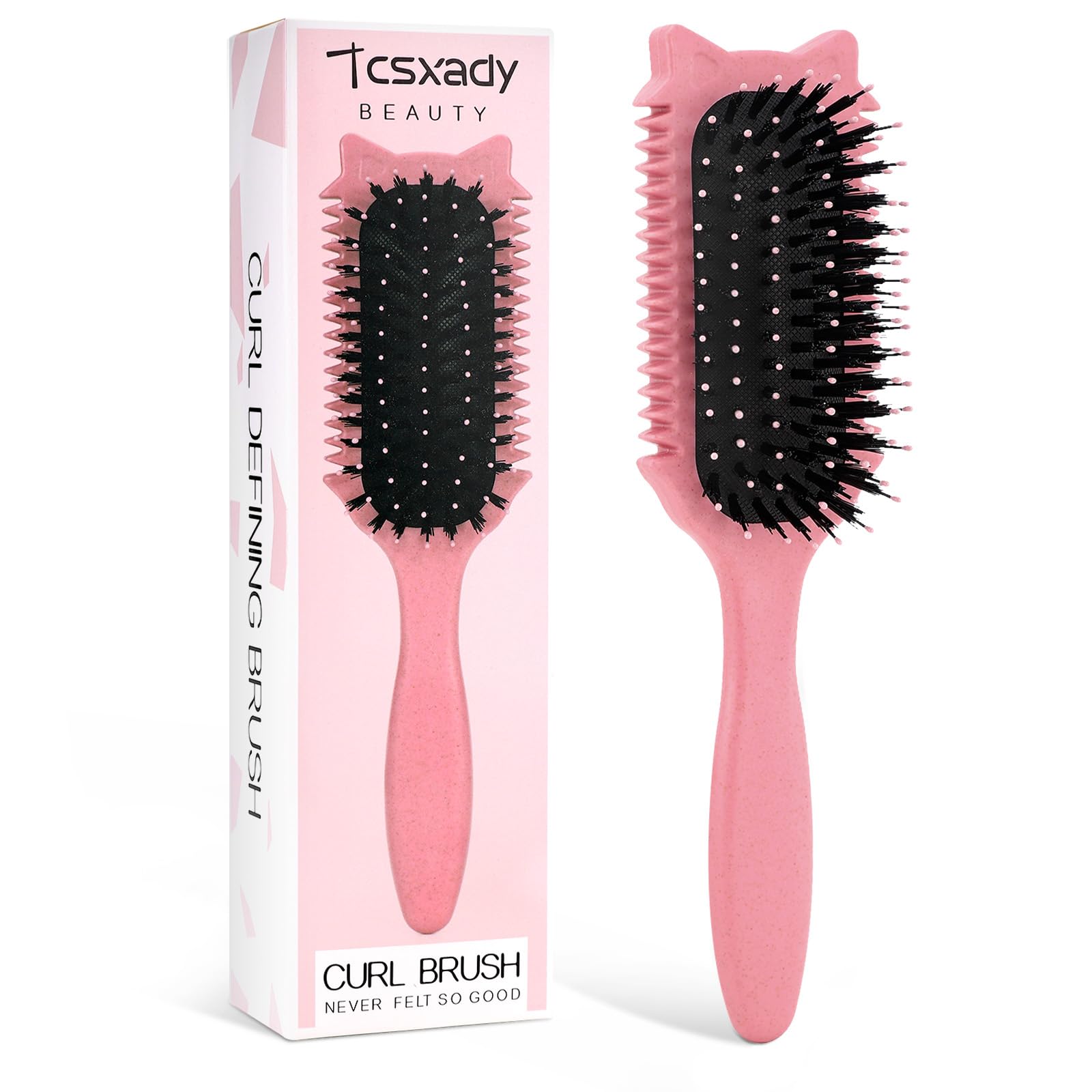 Cepillo Tcsxady para rizos con definición suave y menos encrespamiento