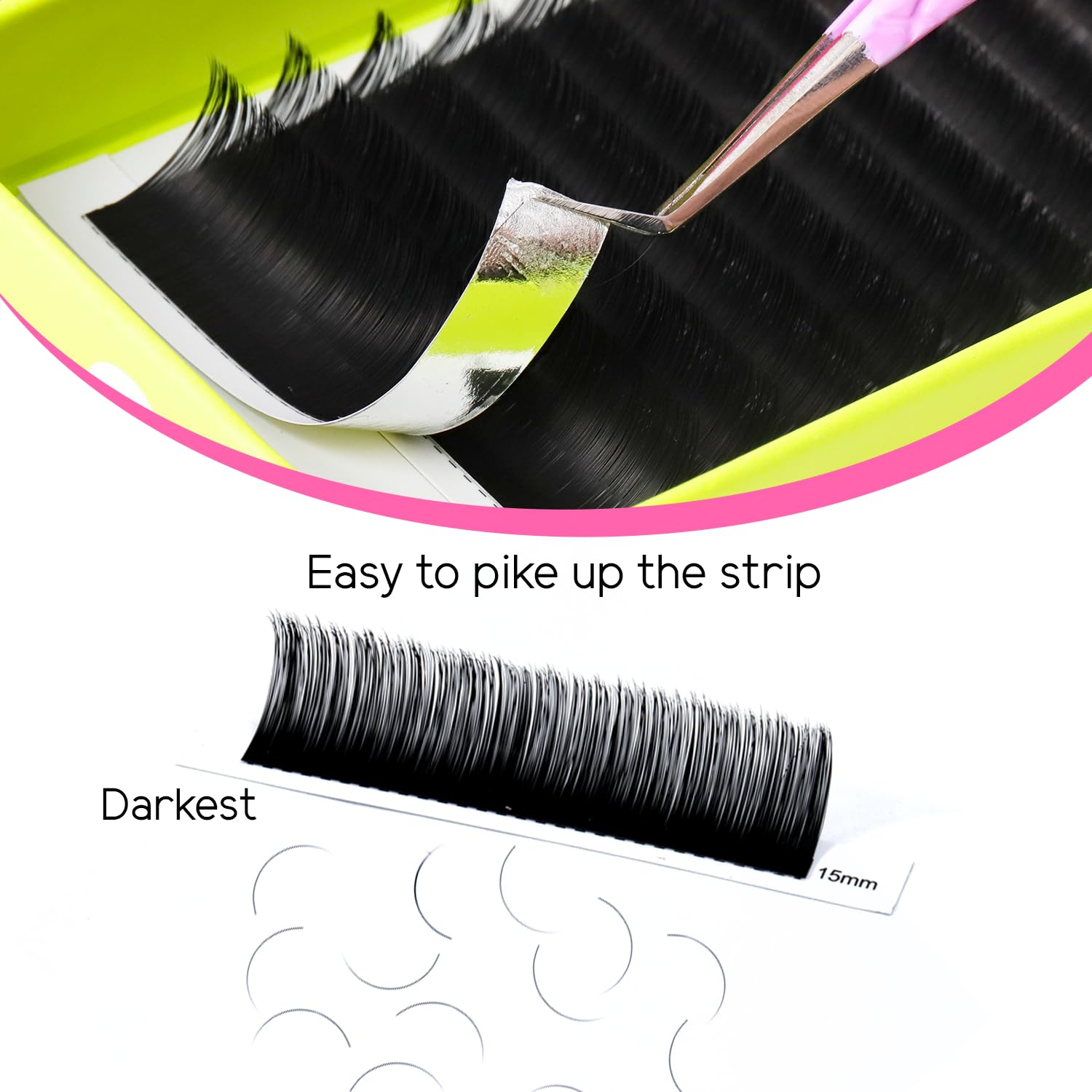 Soft cashmere fibers feel gentle on skin during lash sets.