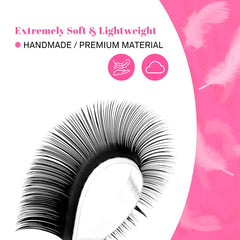 TDANCE 13mm single length lashes close up for precise classic looks.