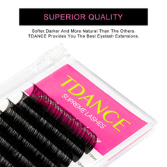 TDANCE extensions cils longueurs variées 14–19 mm pour effet dramatique.