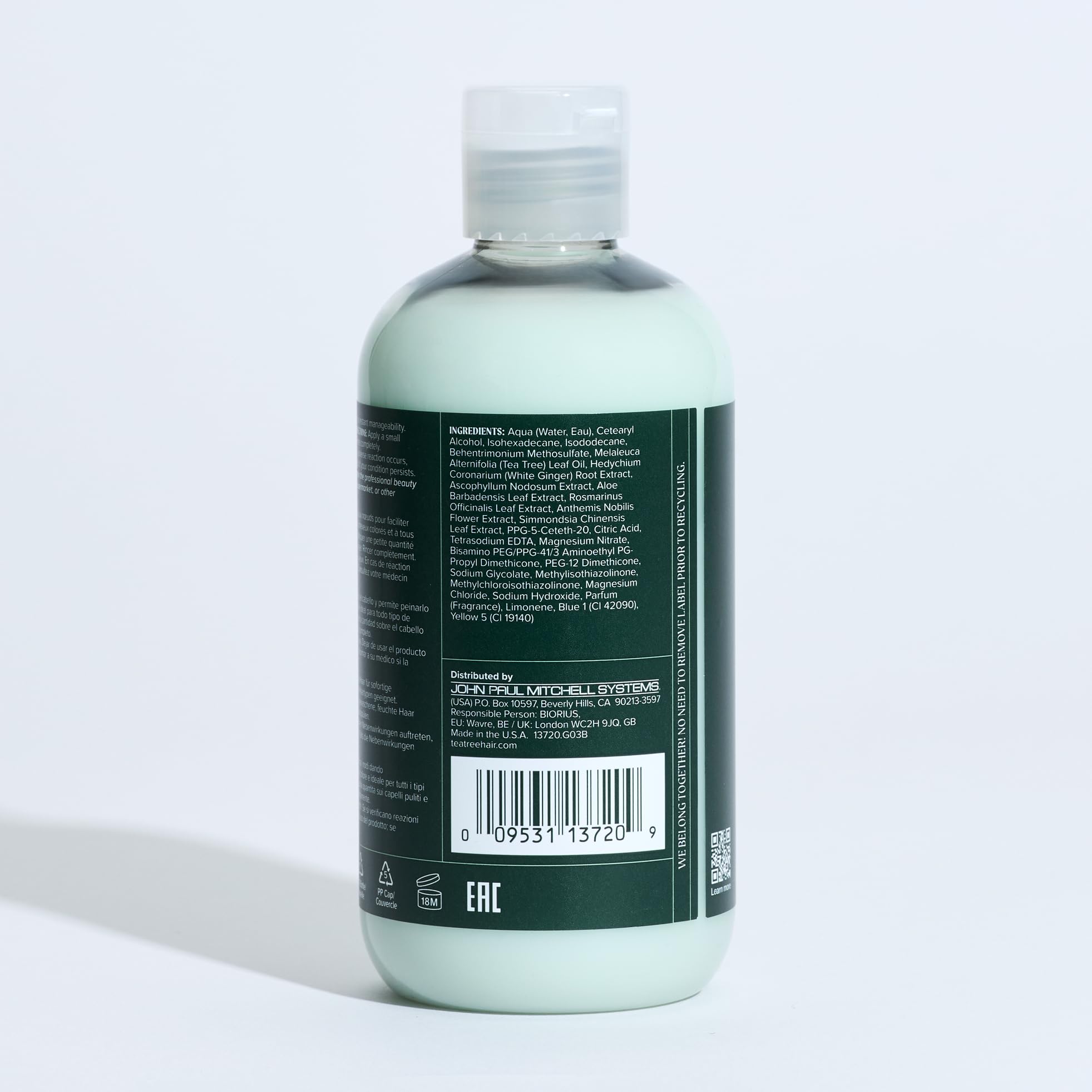 Tea Tree Special acondicionador: aplicación diaria para cabello manejable.