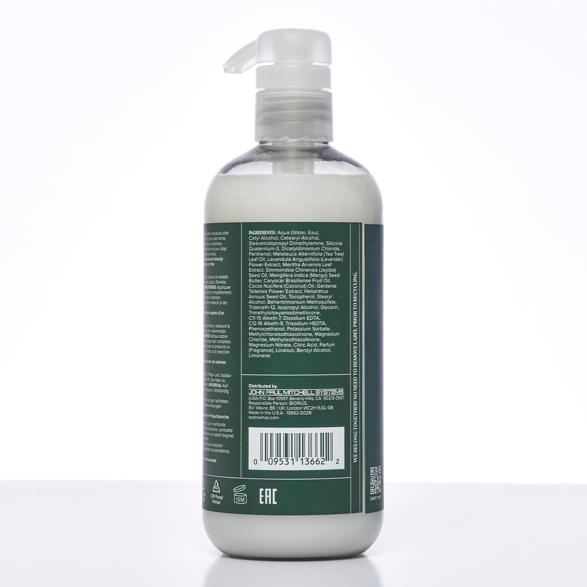 Tea Tree Lavanda Menta limpiador-acondicionador rizos más manejables.