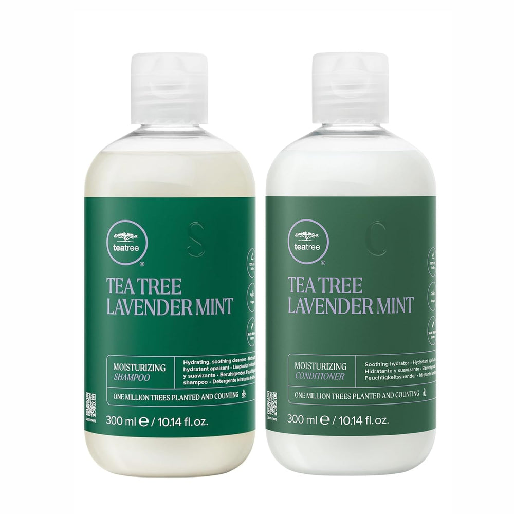 Tea Tree Lavanda Menta Regalo Set: hidratación suave y aroma calmante para el cabello.