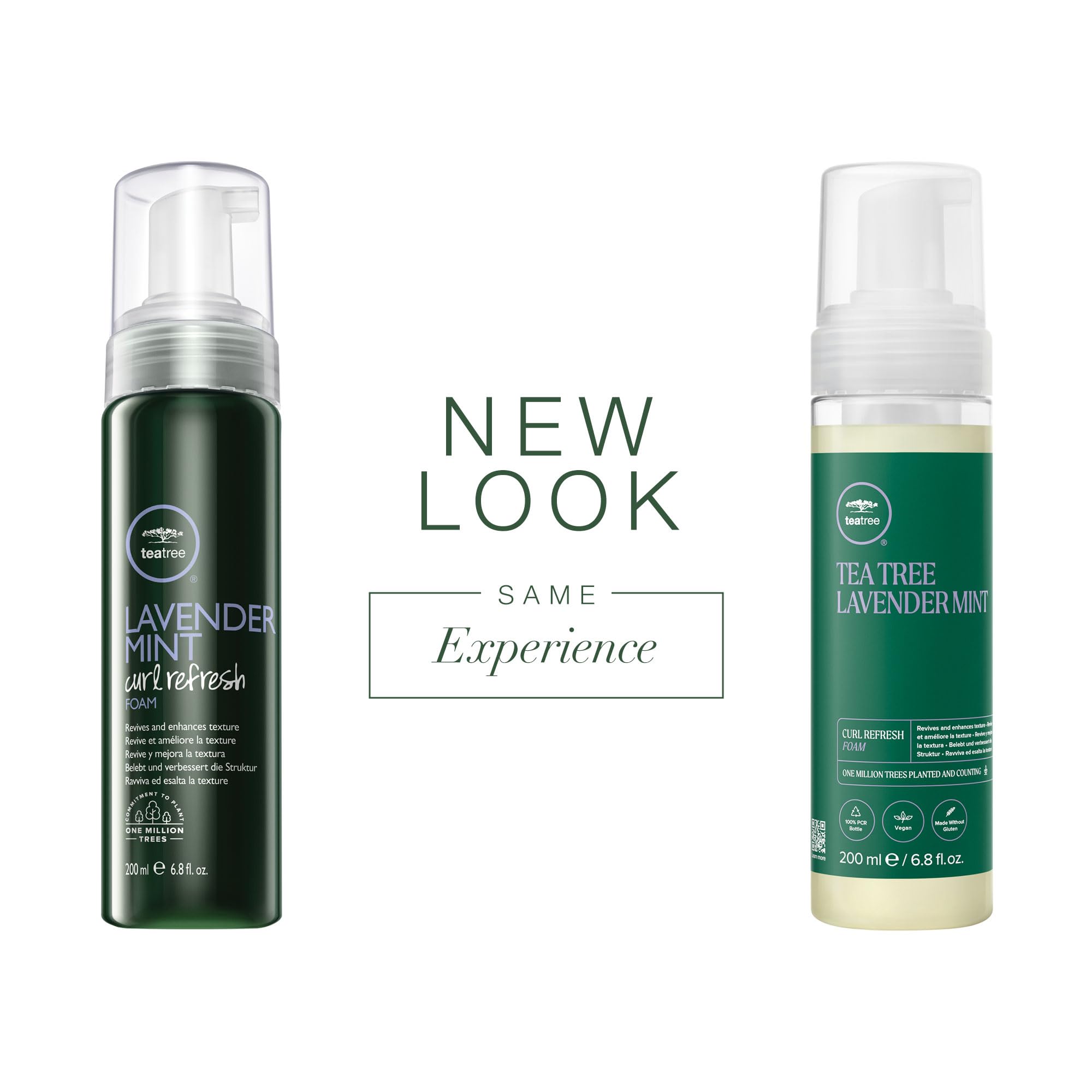 Tea Tree Lavender Mint Curl Refresh Foam: enfoque desenredante para rizos.