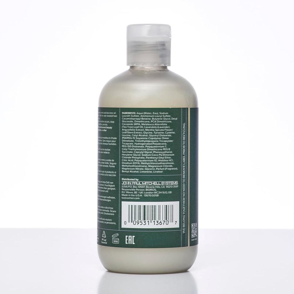 Tea Tree Lavender Mint Shampoo uso diario para cabello áspero, hidratación sin pesadez.