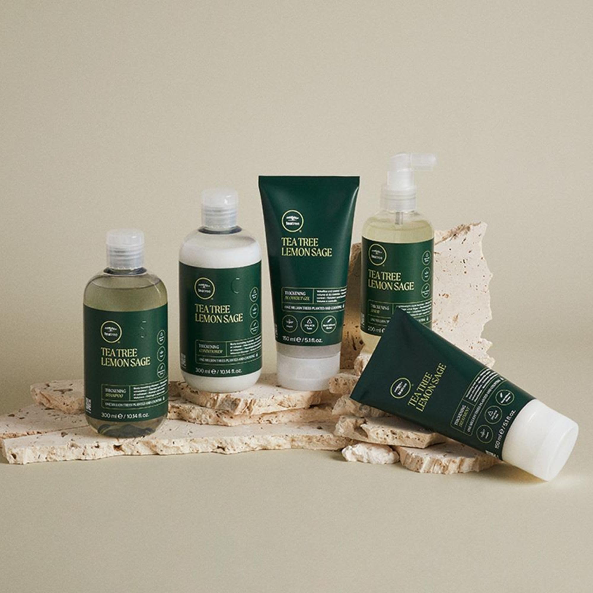 Acabado ligero Tea Tree Lemon Sage sin pesadez.