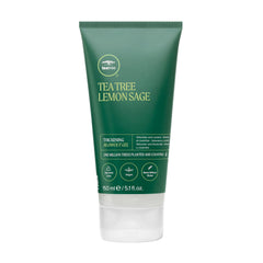 Tea Tree Lemon Sage engrosador en botella, volumen ligero para cabello fino.