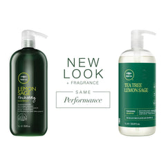 Tea Tree Lemon Sage Shampooing – Pompe: utilisation pratique pour le lavage.