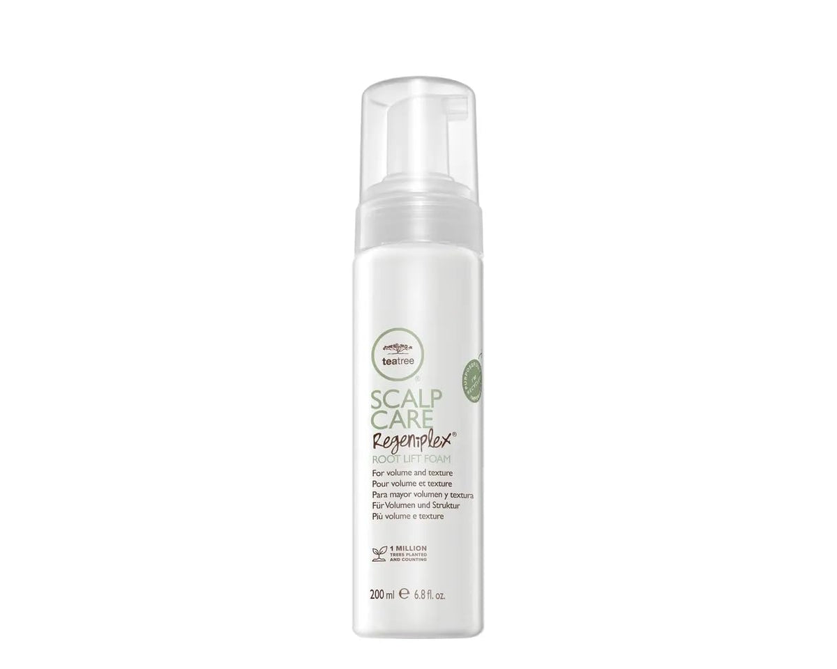 Tea Tree Regeniplex espuma elevadora de raíz para mayor volumen.