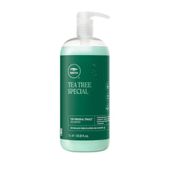 Tea Tree Special Shampoo en botella de aluminio, sensación refrescante durante el lavado