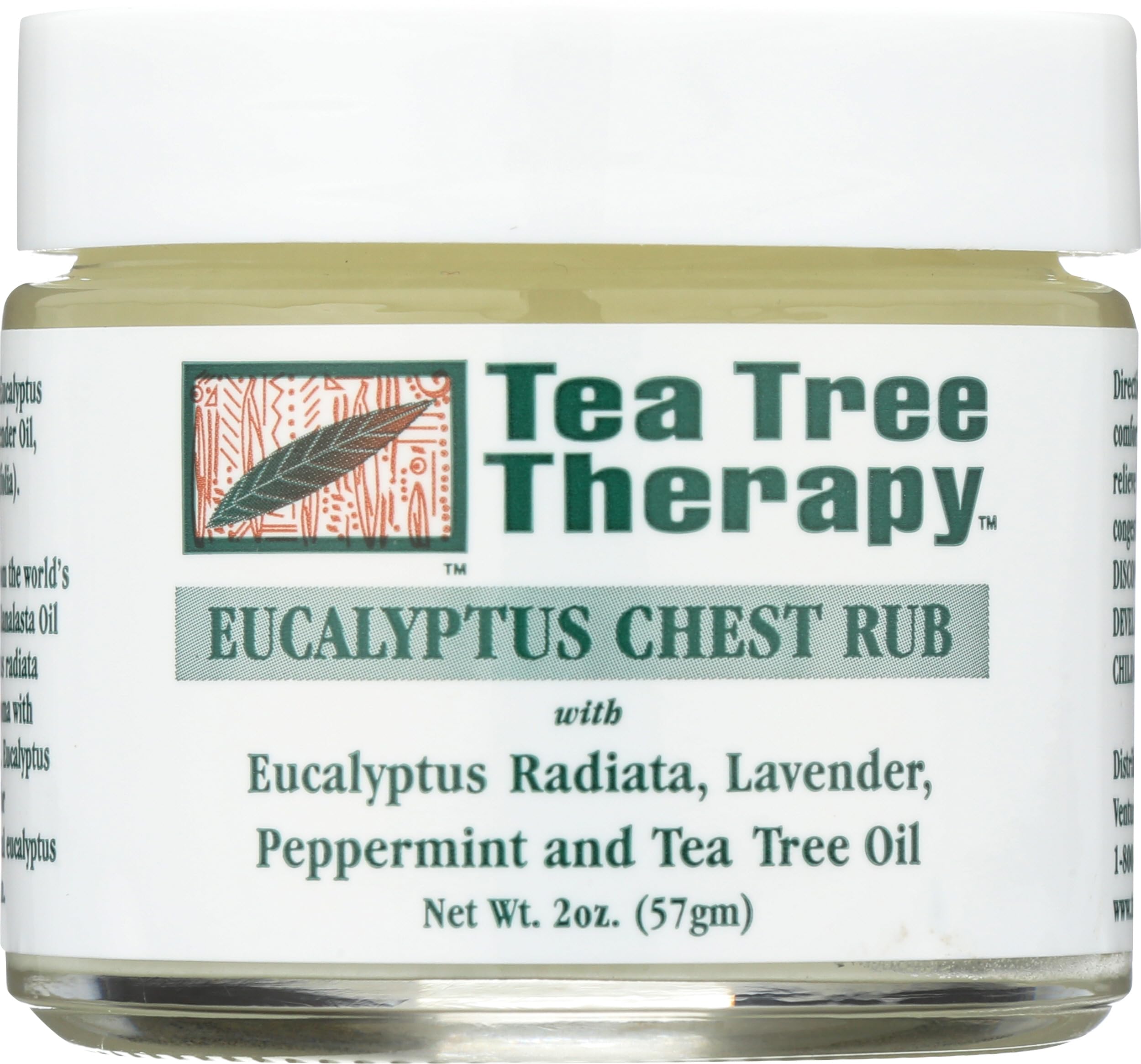 Tea Tree Therapy Aceite pecho eucalipto australiano, aroma fresco para inhalación suave.