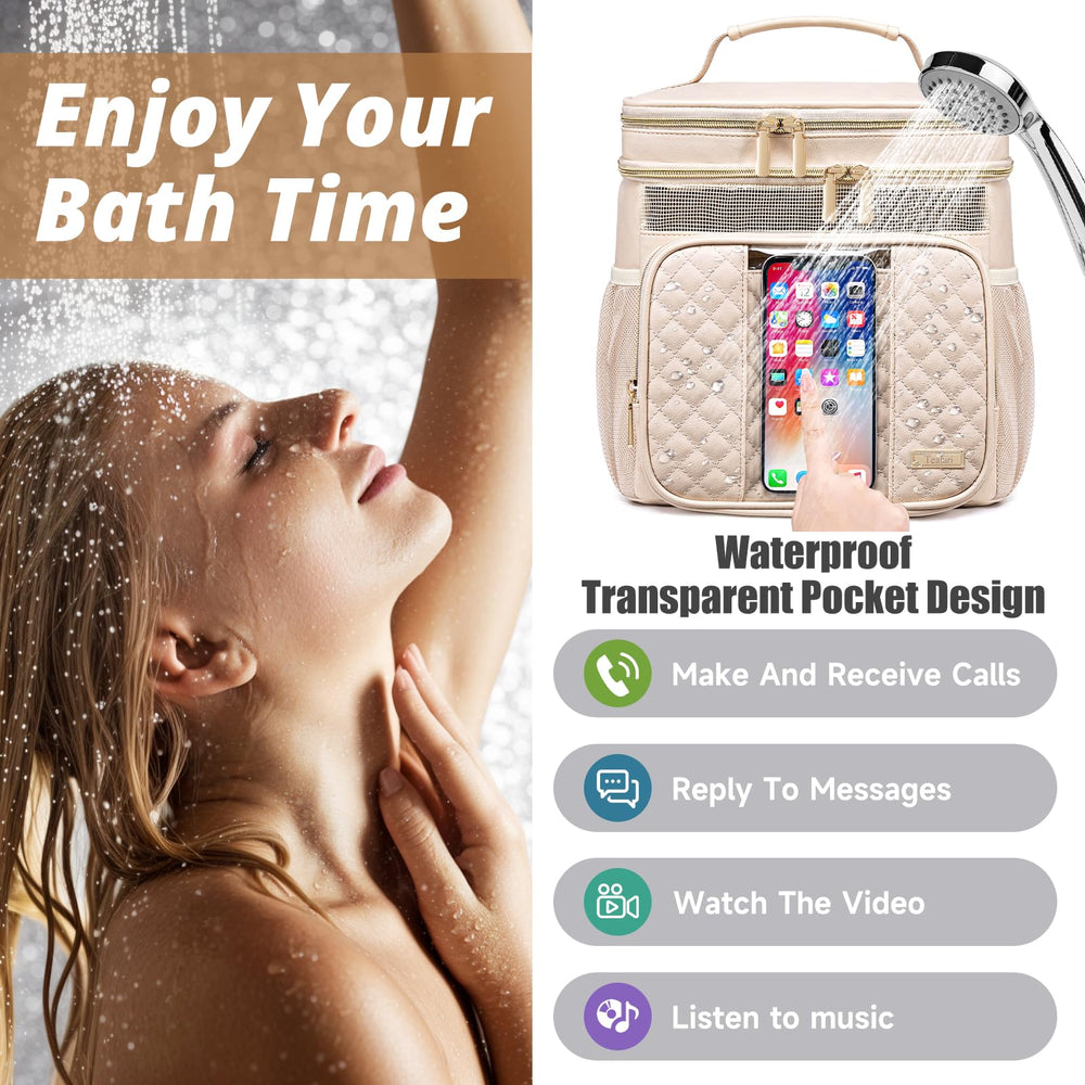 Tealari bolsa de ducha resistente al agua ideal para colgar en baño.