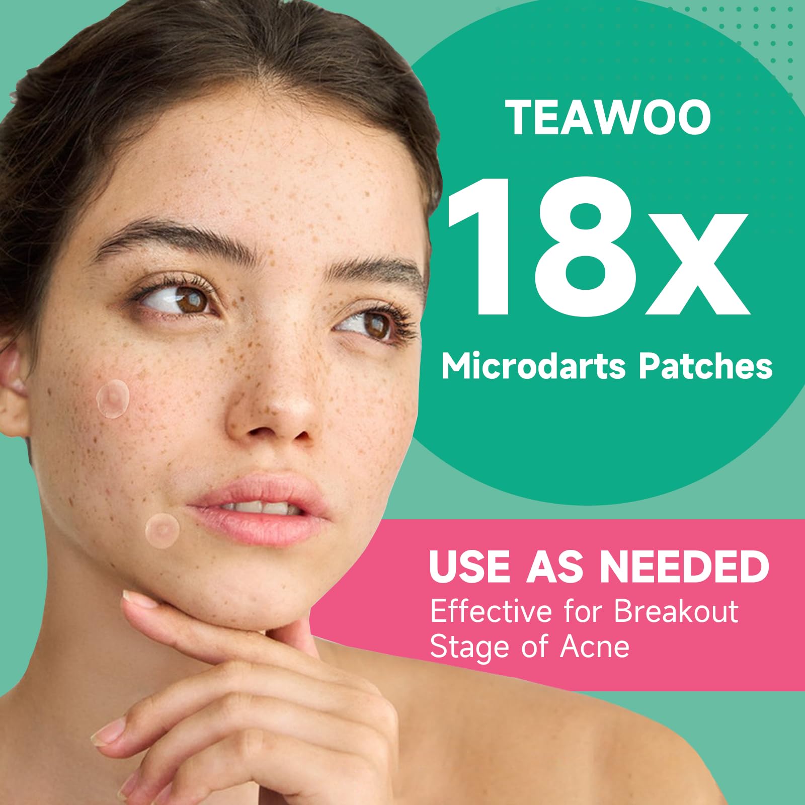 TEAWOO aplicar parche de acné en piel sensible sin dolor