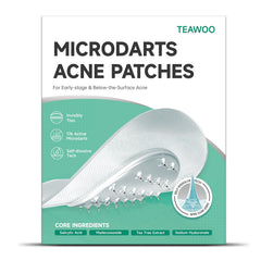 TEAWOO microdardos parches para acné: acción nocturna para piel sensible