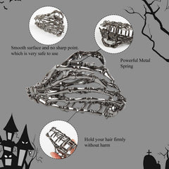 TEBIEKOY pinza con mano esqueletica, ideal para recogidos únicos.