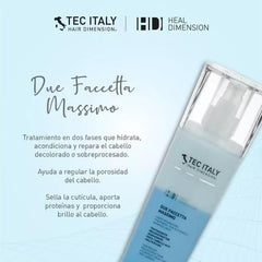 Tec Italy Due Faccetta Massimo: sellado de cutícula y brillo intensificado para cabello suave.