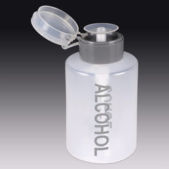 Tech-Med dispensador liquidos, botella clara 9 oz, fácil dosificar para uñas y limpieza