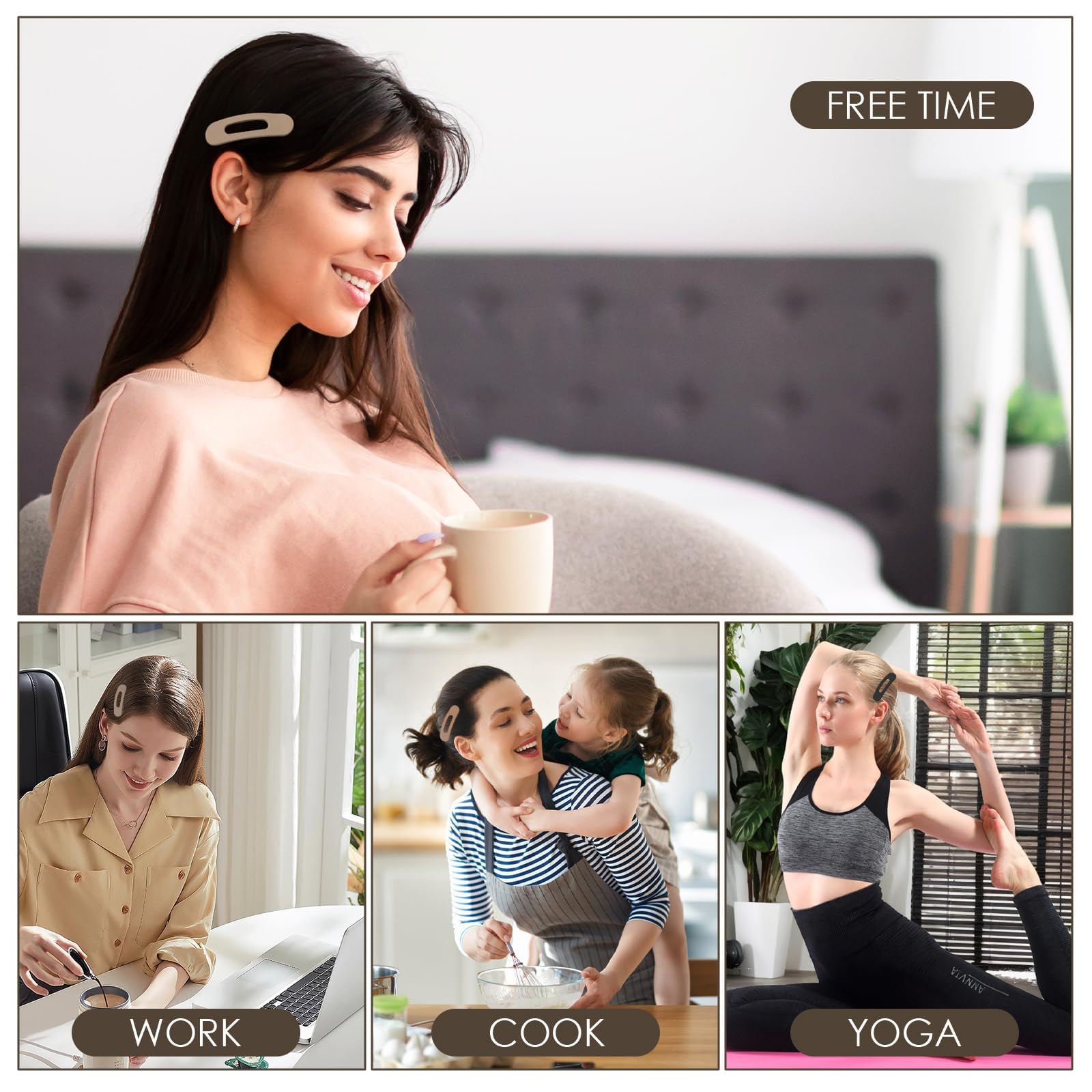 Teenmang clips para maquillaje, accesorio rapido para peinados al instante.