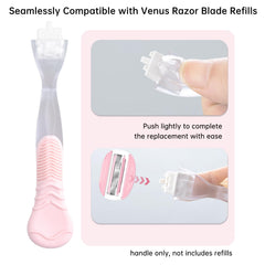 Mango TEITEAI para Venus rosa con diseño antideslizante en ducha