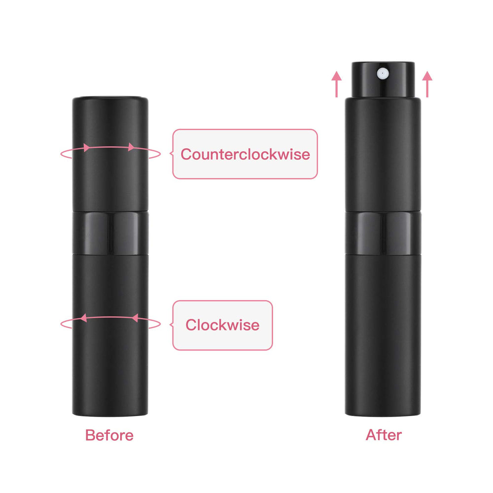 Botella recargable Tekson de 8 ml para perfume o aftershave.