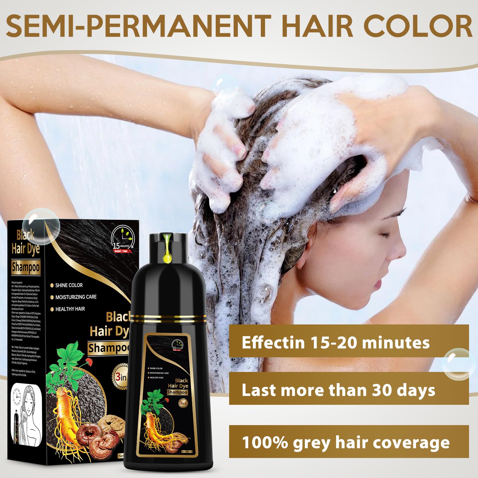 Cabello antes y después con brillo natural gracias a Temgofeau