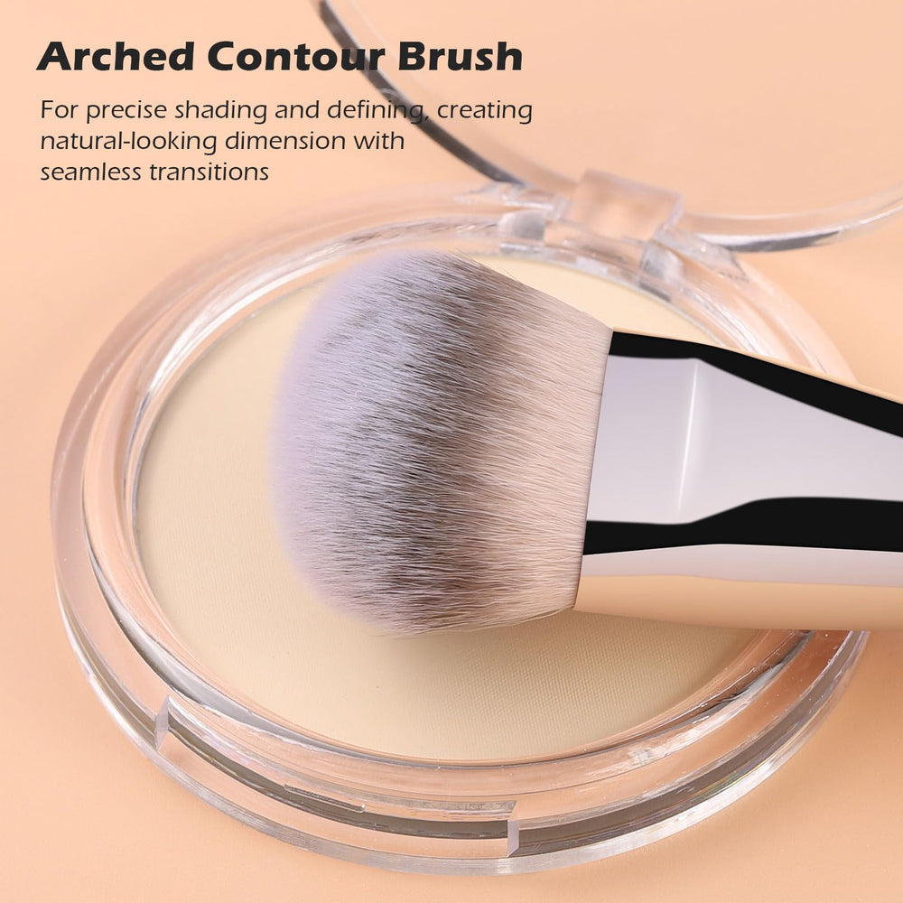 La brocha Teoyall corrector-angulado facilita cubrir imperfecciones con precisión.