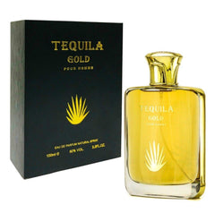 Tequila Gold Pour Homme, botella frontal, perfume masculino versátil para uso diario