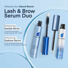 Aplicador de Terez & Honor con serum, precisión para pestañas y cejas.
