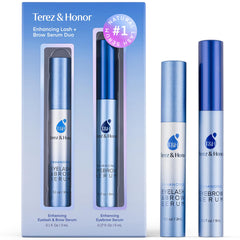 Terez & Honor serum para pestanas en botella, cuidado diario suave.
