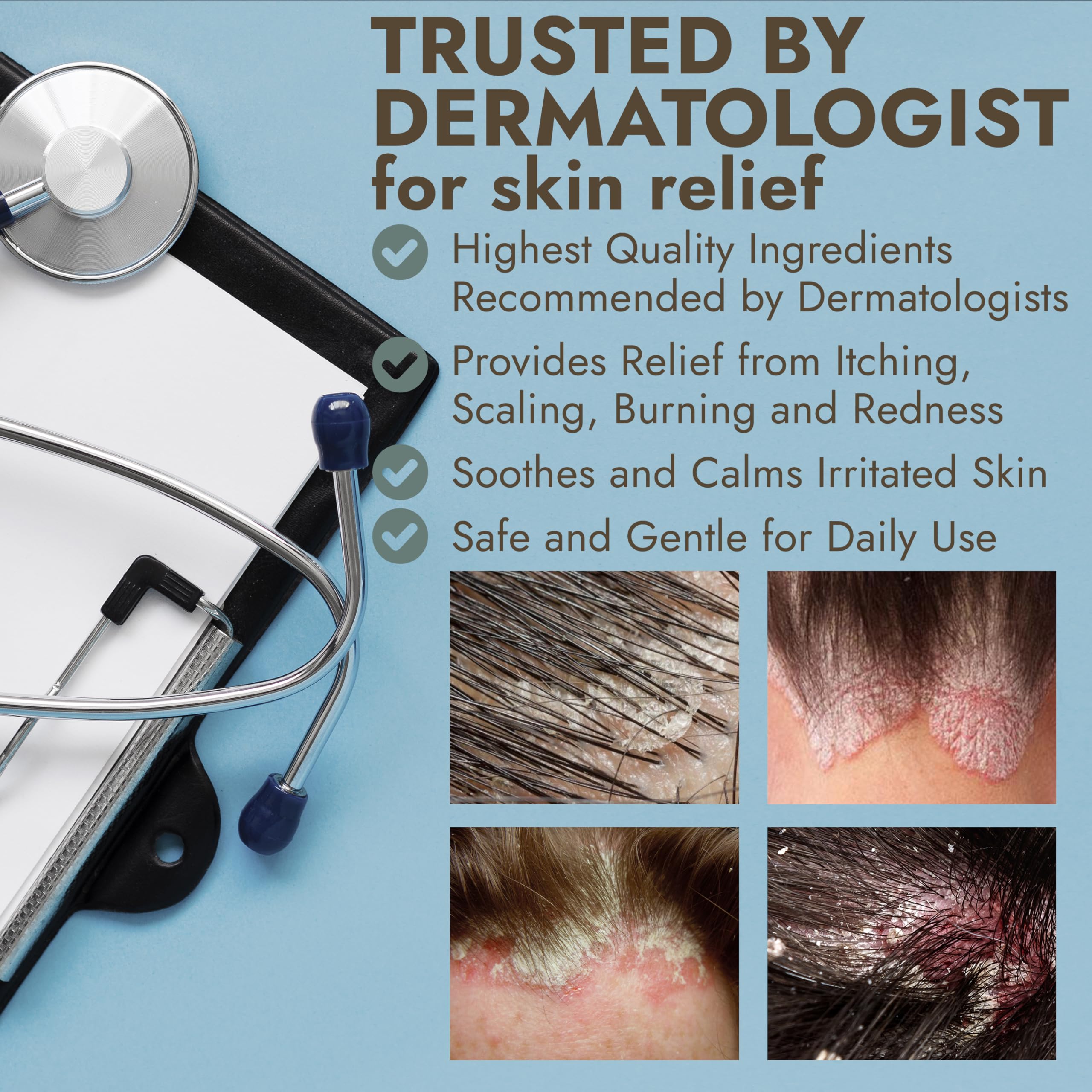 Hands massaging Terramed Just Think Comfort Tea Tree Scalp Scrub into the scalp