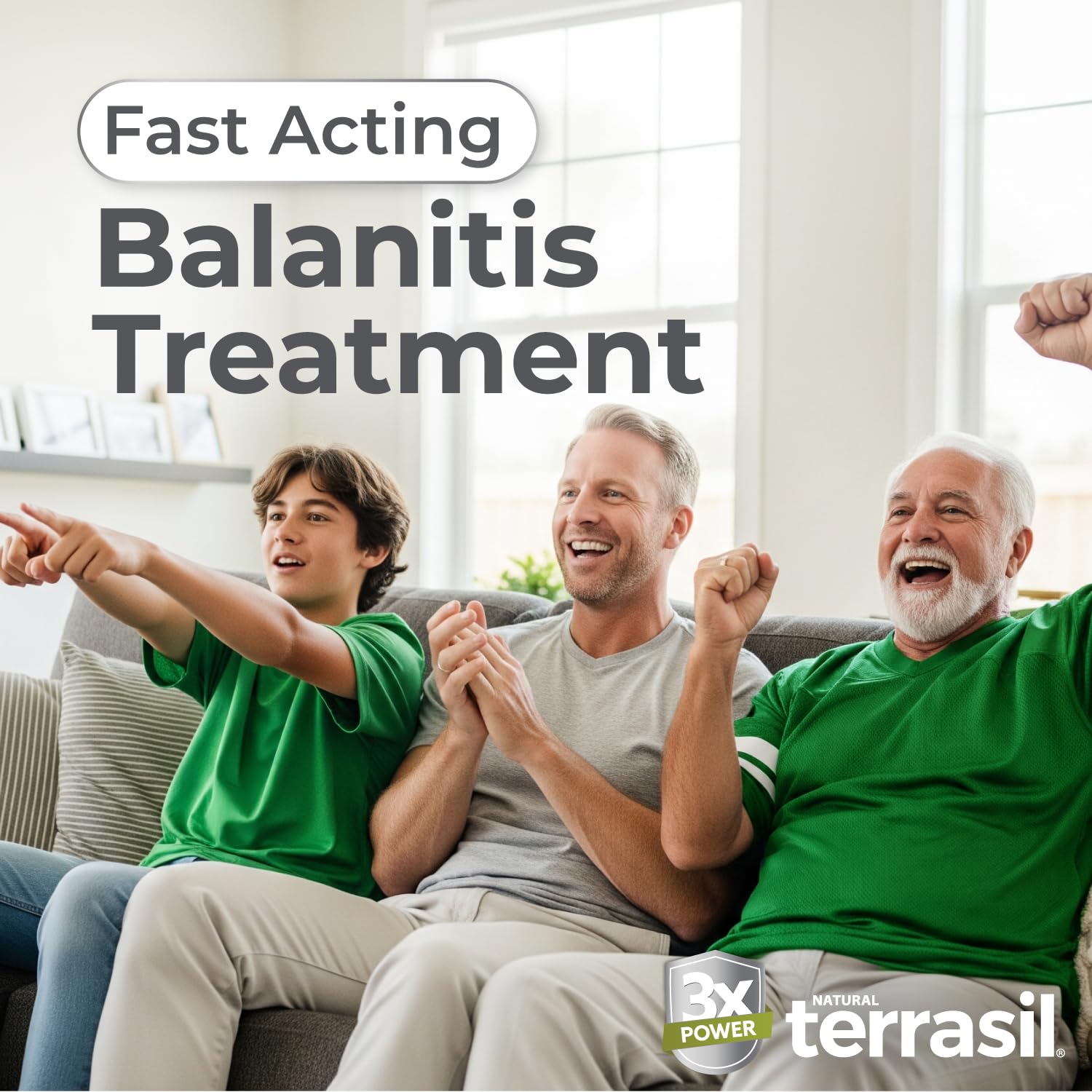 Terrasil Balanitis con calendula visible, cuidado suave de la piel.