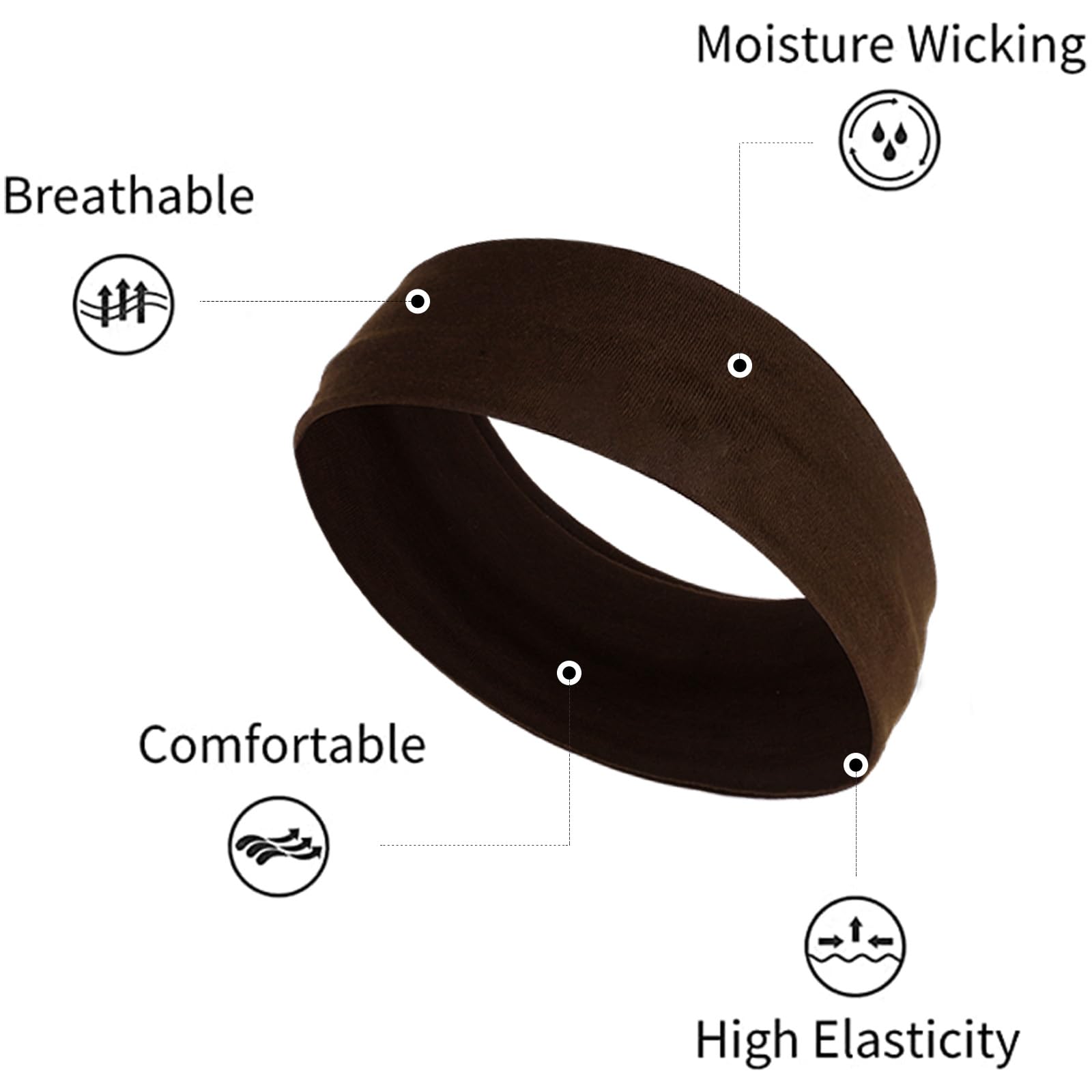 Cinta TERSE Leopardo para el cabello, tejido suave y transpirable para mayor confort.