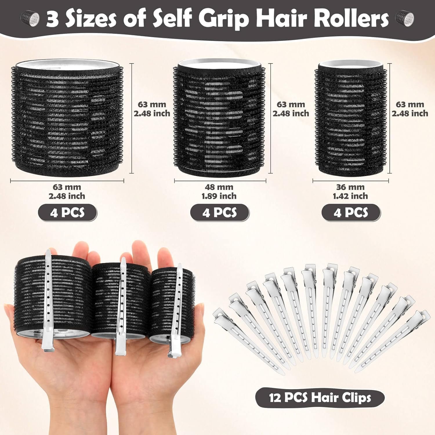 Tetutor rodillos termicos 36mm para rizos pequeños y definición precisa