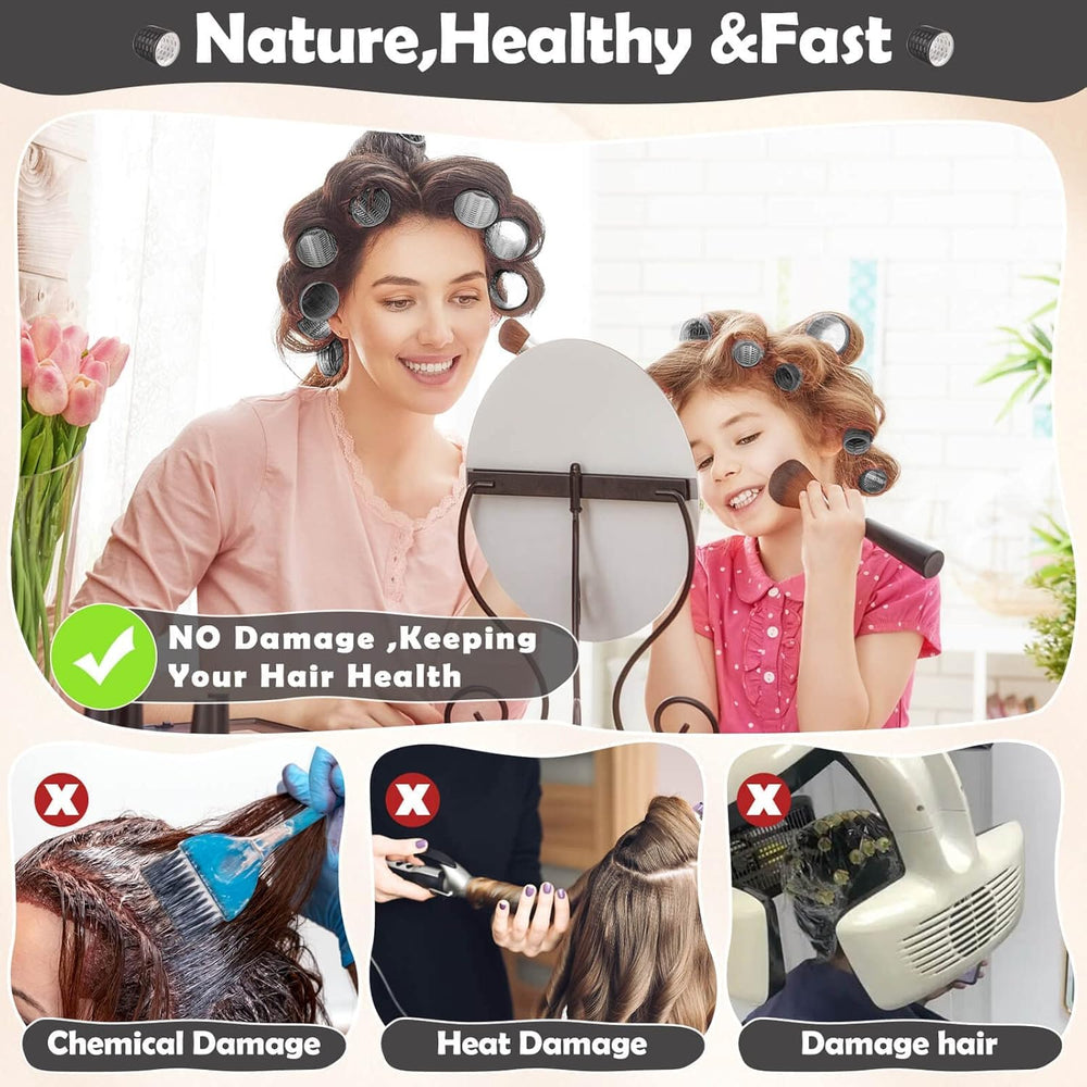 Tetutor set rodillos termicos jumbo para cabello largo