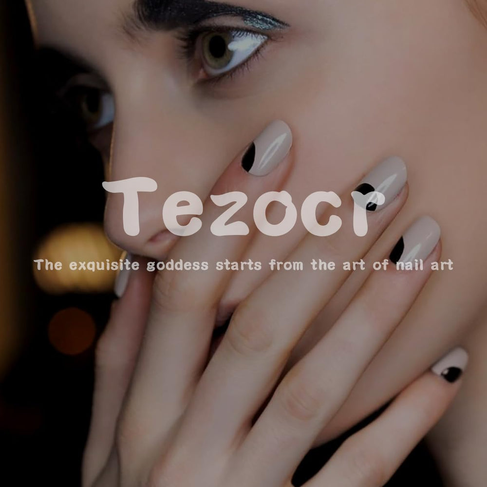 Tezocr caja de 24 piezas en 12 tallas para adaptar uñas