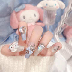 Tezocr uñas pegables con diseño natural y encaje ideal