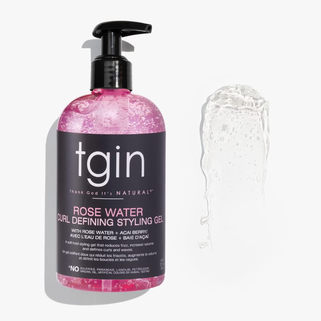 Notas de ingredientes: agua de rosa y acai en la fórmula de tgin para brillo suave.