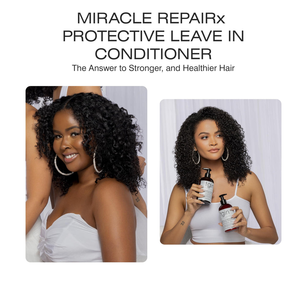 Protección y reparación del cabello dañado con Miracle RepaiRx de tgin