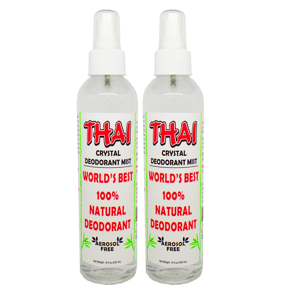 Thai Deodorant Stone Crystal Mist botella: frescura diaria para uso diario.