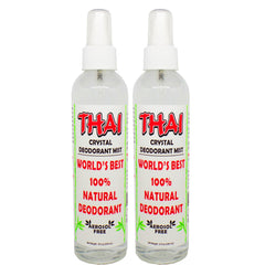 Thai Deodorant Stone Crystal Mist botella: frescura diaria para uso diario.