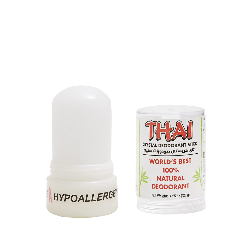 Thai Deodorant Stone protección 24 horas sin manchas.