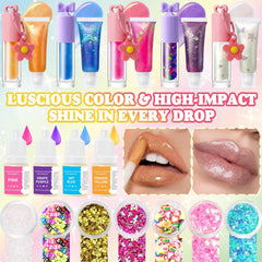 Pigmentos para brillo labial Thaluna para mezclar colores