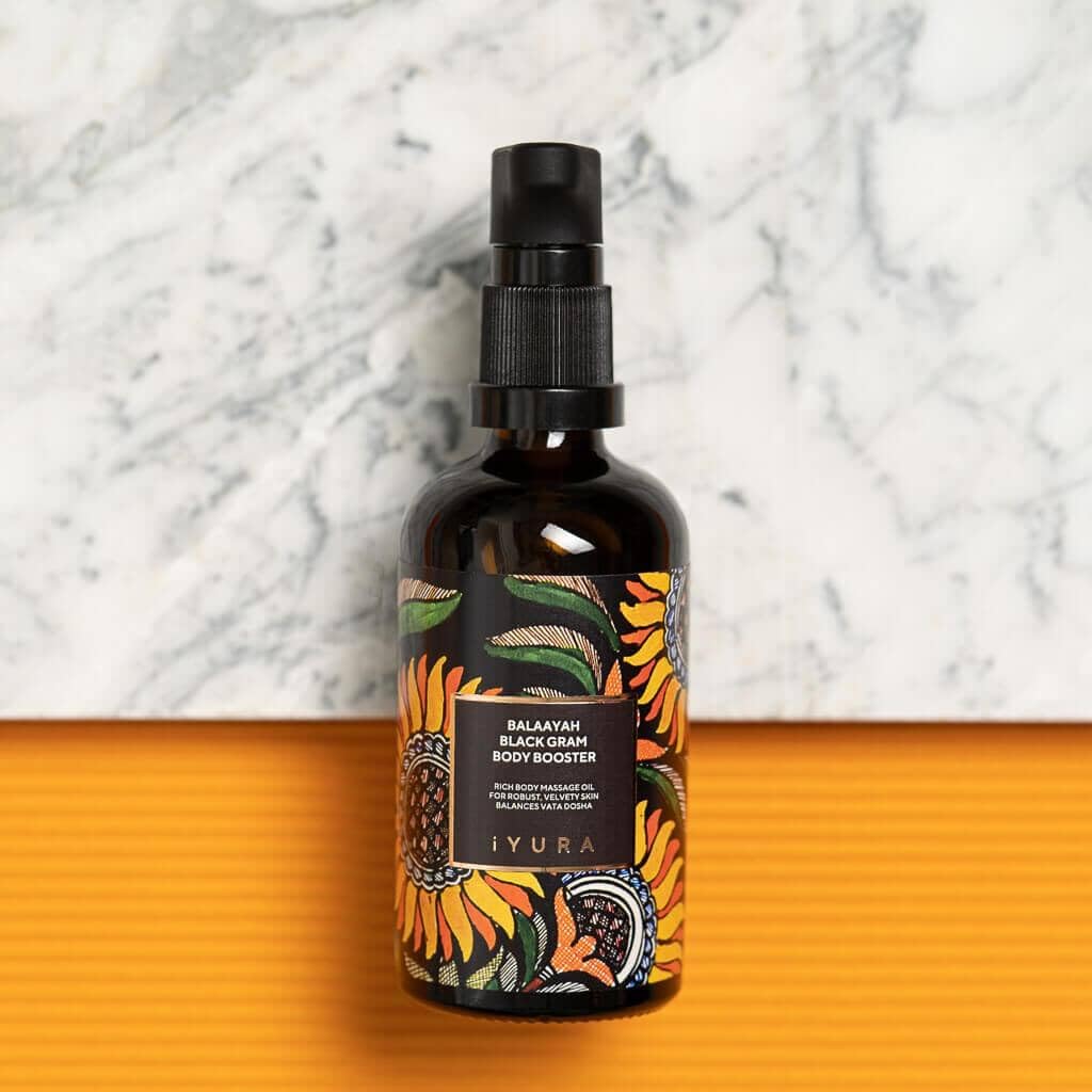 The Ayurveda Experience Balaayah, frasco de 100 ml para uso diario.