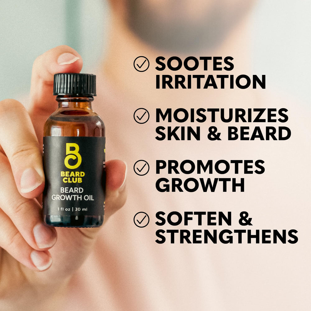 The Beard Club barba densa y saludable gracias a aceites naturales