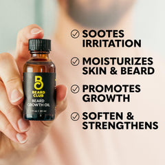The Beard Club barba densa y saludable gracias a aceites naturales