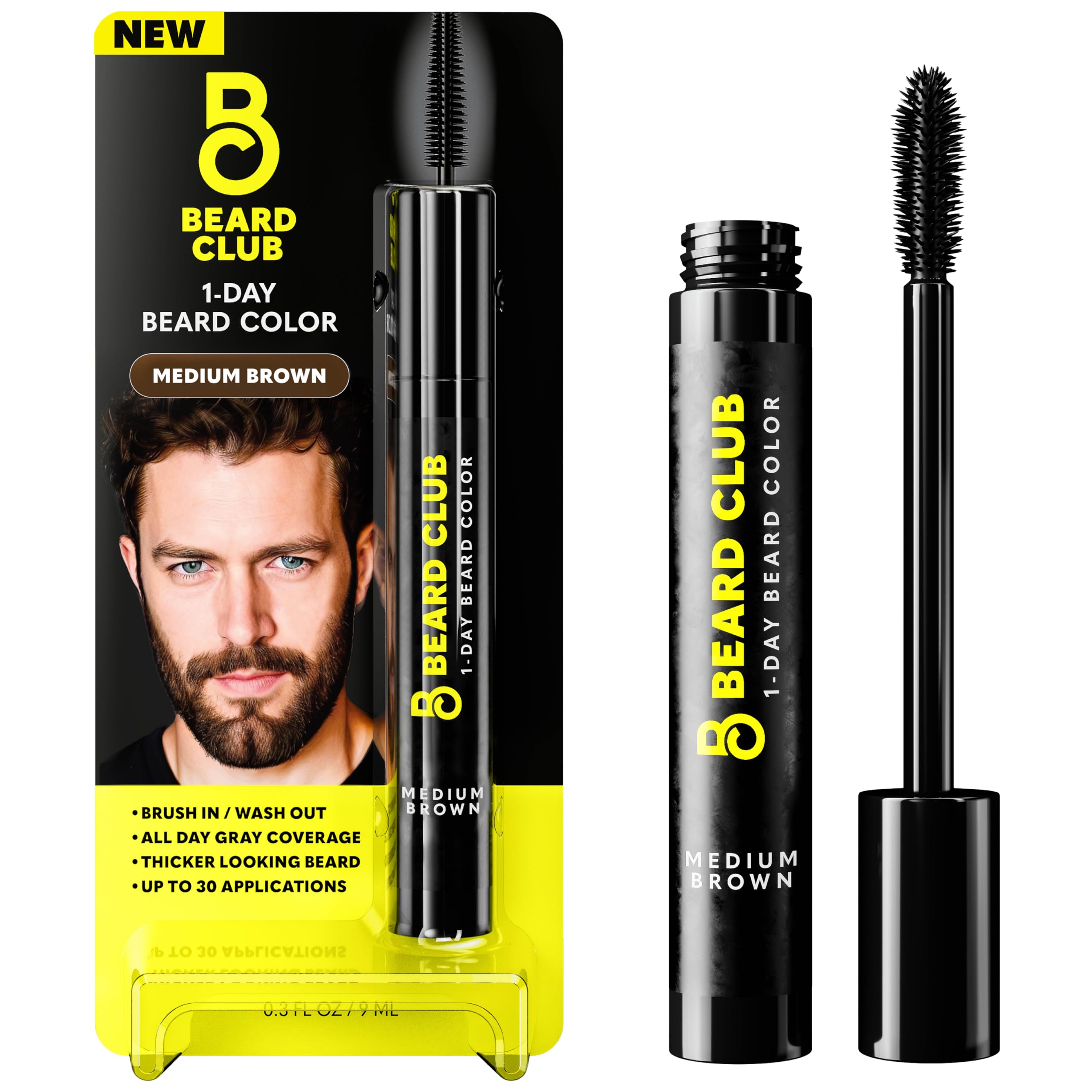The Beard Club: tinte para barba, aplicación rápida para cubrir canas y rellenar zonas
