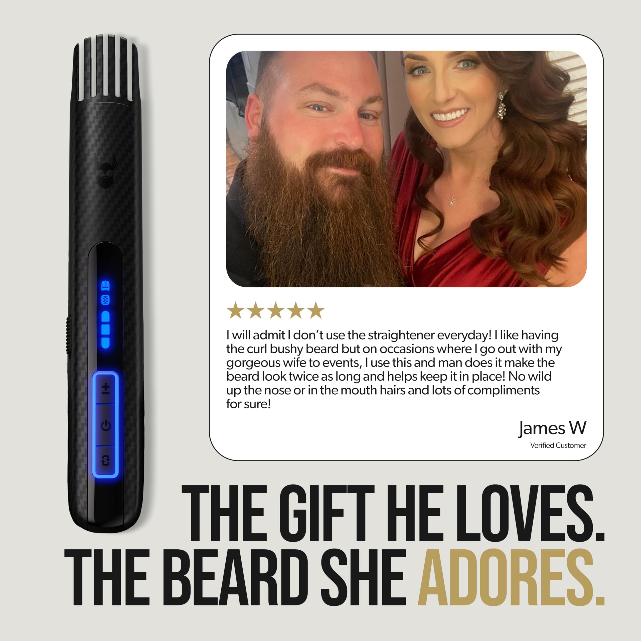 The Beard Struggle Carbon X: base Mag X para carga rápida y conexión sencilla.